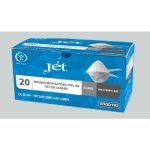 Masque respiratoire FFP2 NR bec de canard Jet x20 – protection pulmonaire EPI pour couvreurs, maçons et peintres