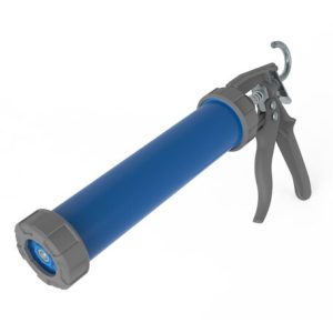 Pistolet à mastic cartouche 310 ml bleu – outil professionnel silicone et polyuréthane pour industrie, bâtiment, collectivités et particuliers