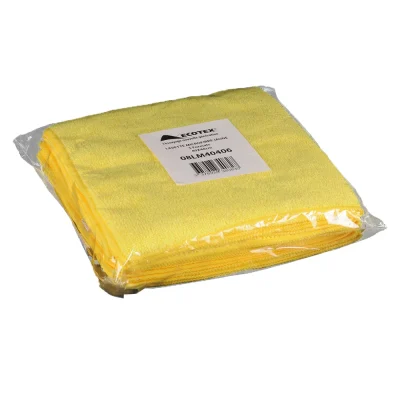 Chiffons non‑tissés microfibres jaunes – lot nettoyage professionnel pour industrie, bâtiment, collectivités et particuliers