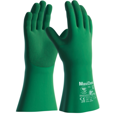 Gant de protection chimique en nitrile, garantissant une étanchéité et une excellente adhérence. Performant et résistant grâce à la nouvelle technologie TRITECH® : 30% plus fin, 100% plus de confort. Excellente dextérité et flexibilité.