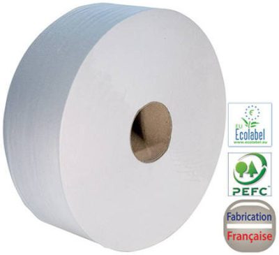 Papier toilette jumbo écologique PEFC fabrication française – usage professionnel industrie, collectivités, bâtiment