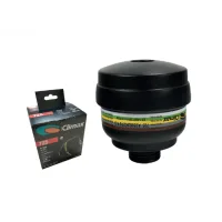 Cartouche combinée contre gaz/vapeurs chimiques et contre particules (P3). Adaptée pour notre masque facial MASCART, mais également pour tous les masques dotés d'un filetage de connexion normalisé (EN148-1).