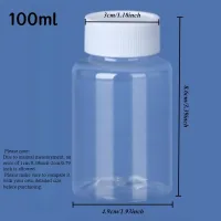 bouteille en plastique transparent avec bouchon blanc à vis