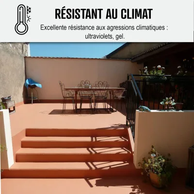 Peinture d'étanchéité pour terrasse - Revêtement extérieur à base de résine