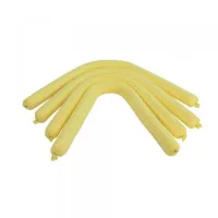 Boudins absorbants chimiques jaunes Technisorb AYLW : 100 % polypropylène, haute absorption et rétention. Idéal pour produits chimiques concentrés et zones à risques. Mise en place simple et rapide.