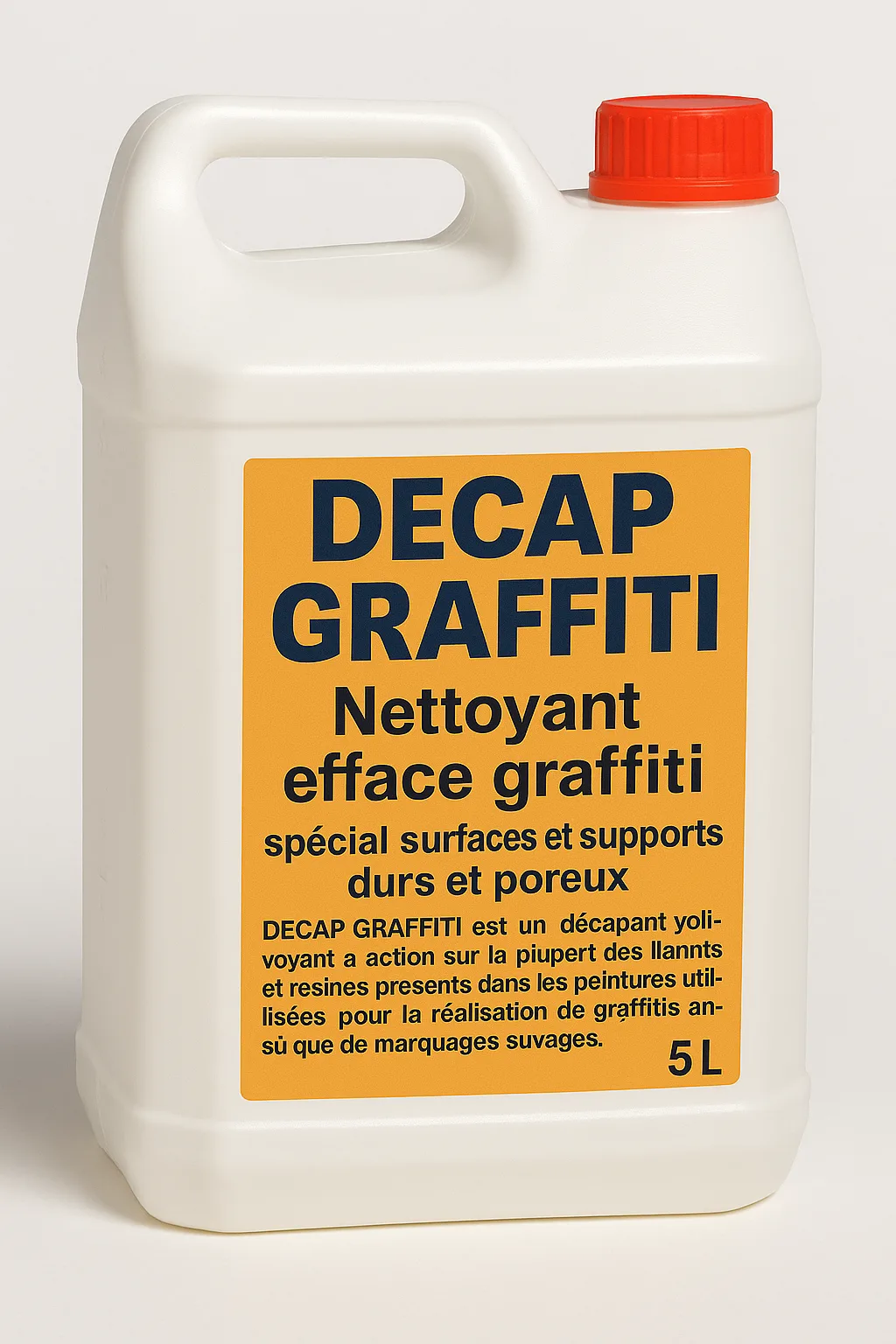 Nettoyant efface graffiti spécial surfaces et supports durs et poreux