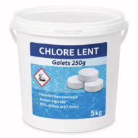 Seau de 5kg chlore lent galets 250g