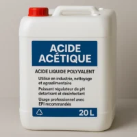 Bidon acide acétique professionnel – solution pour industrie agroalimentaire et traitement de surfaces