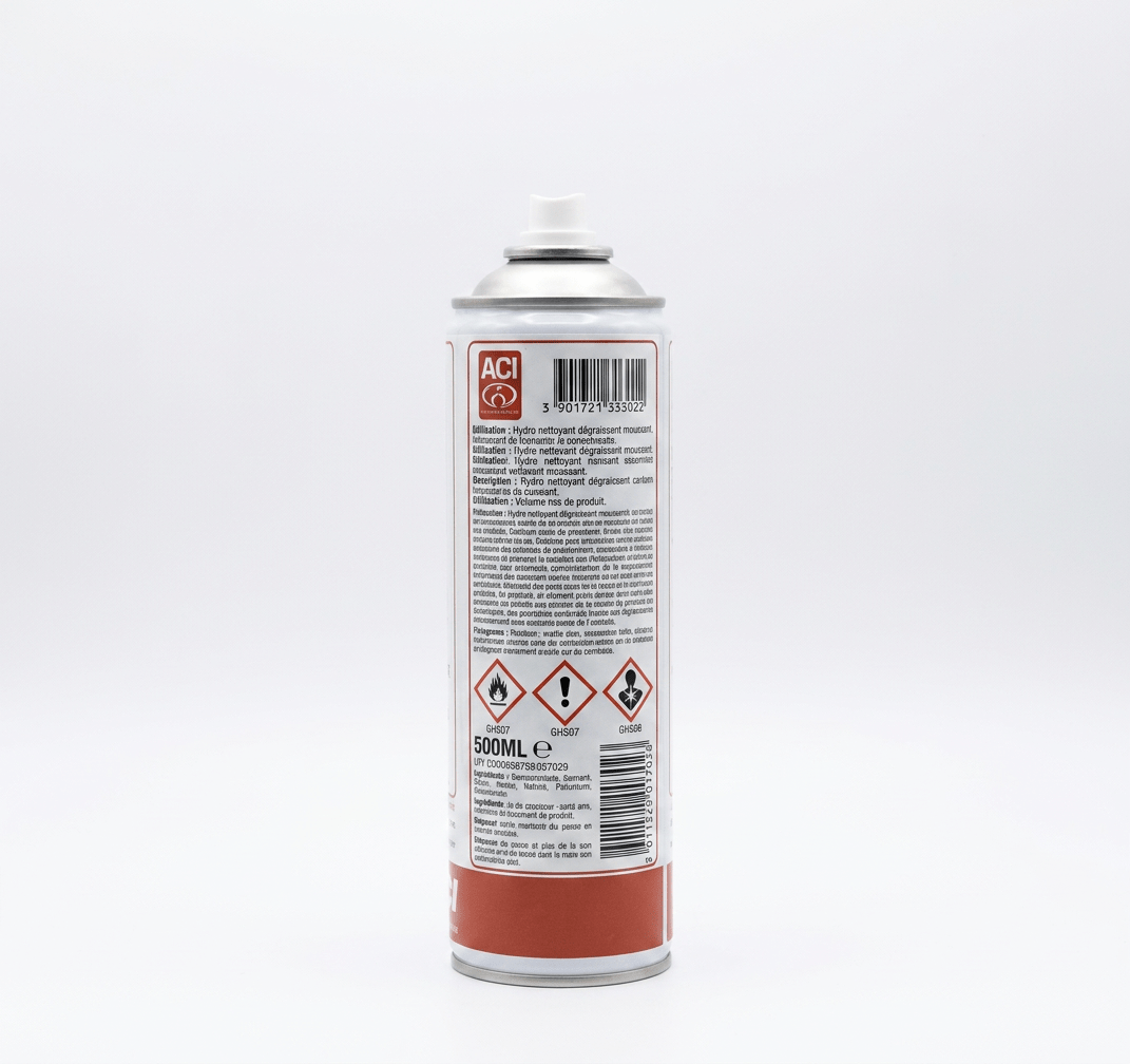 Hydro nettoyant dégraissant moussant 500ML ACI — vue 2 (réf. hydro-nettoyant-degraissant-moussant-500ml)