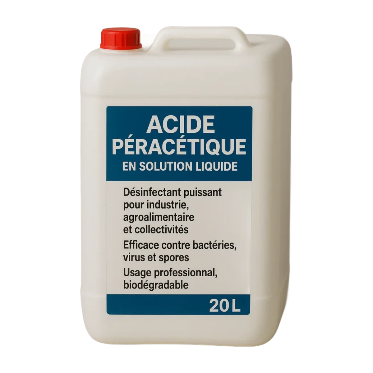 Acide peracétique 5% – Solution liquide professionnelle 20L