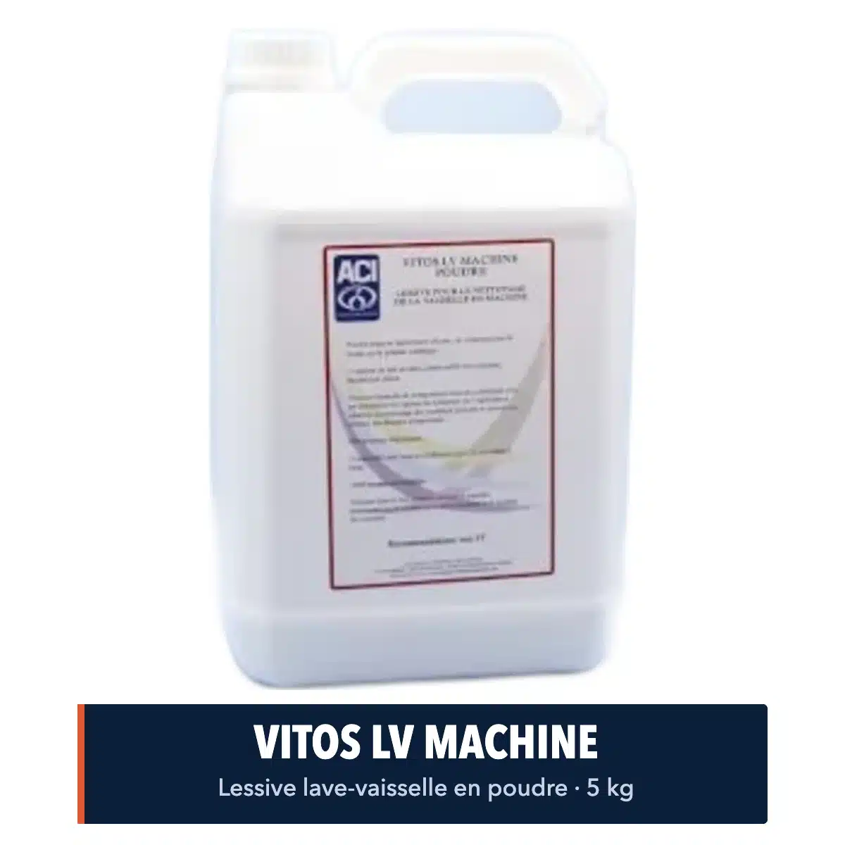 Lessive vaisselle pour lave-vaisselle professionnel 5kg